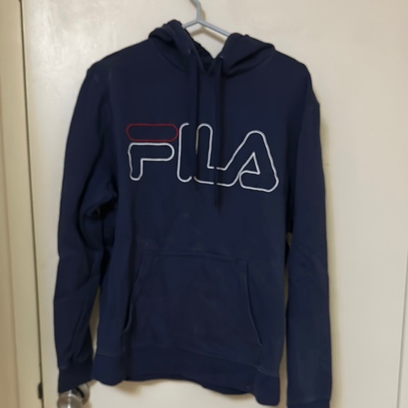 Fila Navy Blue Hoodie - Picture 1 of 5